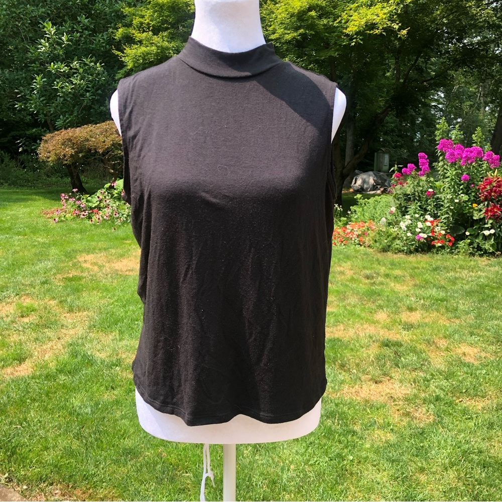 Women’s Black High Neck Top